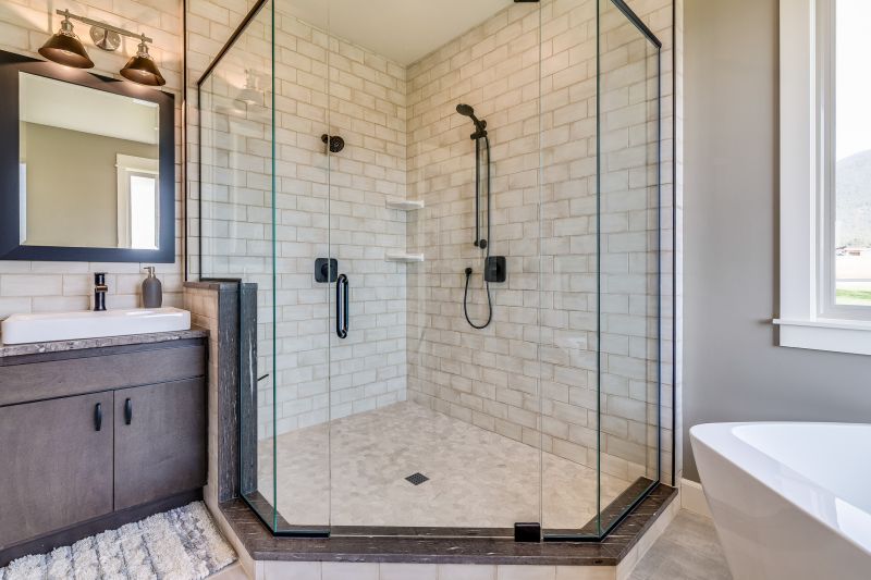 Black Frame Shower Design