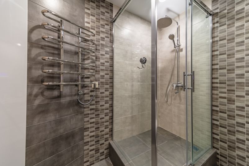 Modern Shower with Custom Tile